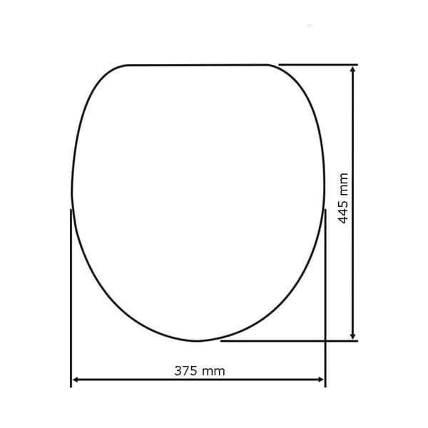 Bež WC deska z enostavnim zapiranjem Wenko Samos, 44,5 x 37,5 cm-image-1