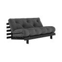 Temno siva raztegljiva sedežna garnitura 160 cm Roots Black Night – Karup Design