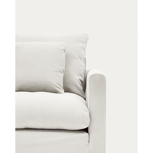 Bela prevleka 92 cm Nora – Kave Home-image-3