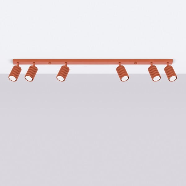 Opečnato oranžno točkovno svetilo 6,5x117 cm Gleam – Sollux-image-3