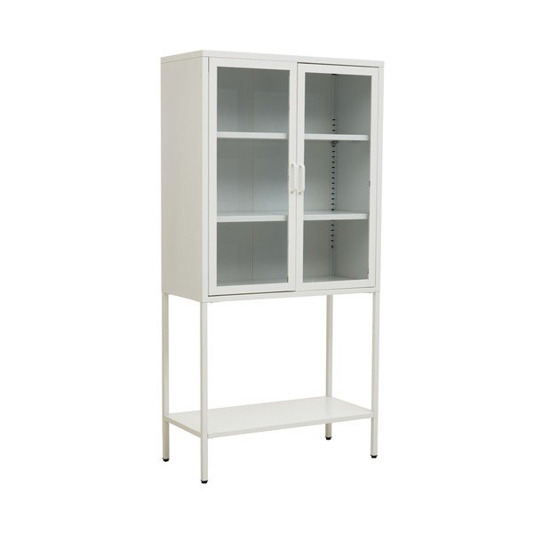 Bela jeklena vitrina 75x150x35 cm Acier – Premier Housewares