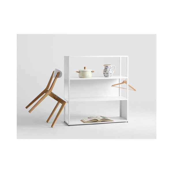 Bel knjižni regal Custom Form Hyller Side, višina 110 cm-image-4