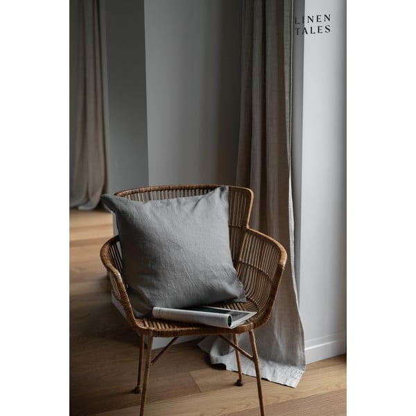 Lanena prevleka za vzglavnik 50x50 cm Khaki - Linen Tales-image-1