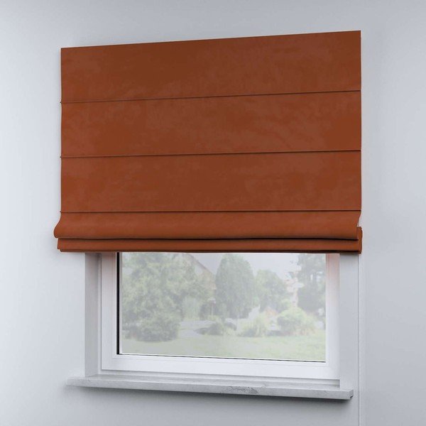 Oranžen gubani rolo 170x130 cm Posh Velvet - Yellow Tipi-image-4