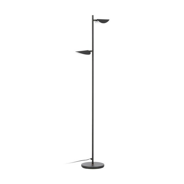 Črna LED stoječa svetilka (višina 150 cm) Veleira – Kave Home