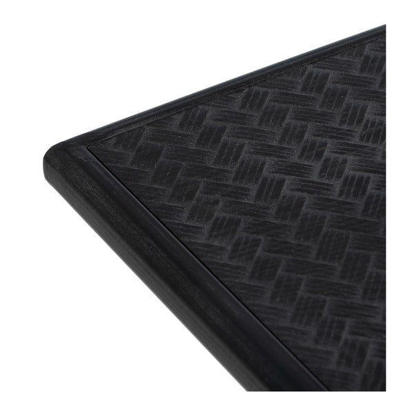 Črna kovinska stranska mizica 38x120 cm Oslo – Ixia-image-3