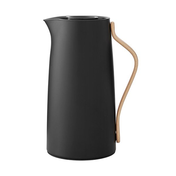 Črna termovka  iz nerjavečega jekla 1,2 l Emma – Stelton