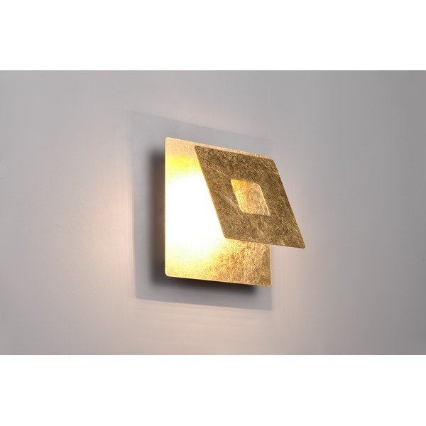 LED stenska svetilka v zlati barvi Leano – Trio-image-4