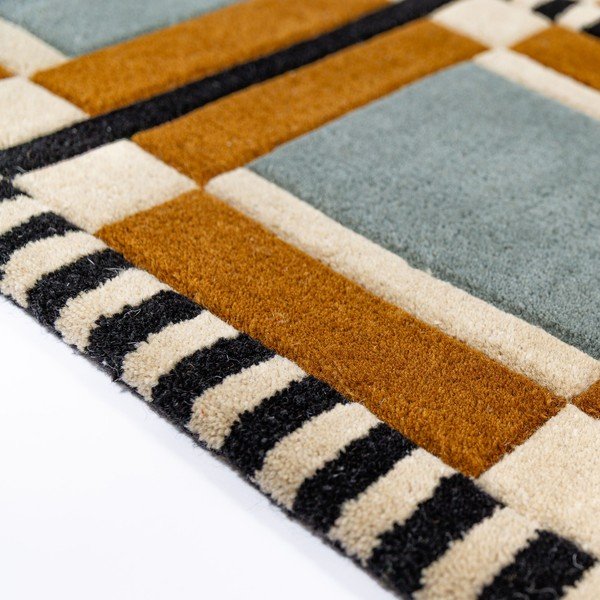 Ročno tkana volnena preproga 140x200 cm Quadro Wool – Flair Rugs-image-4