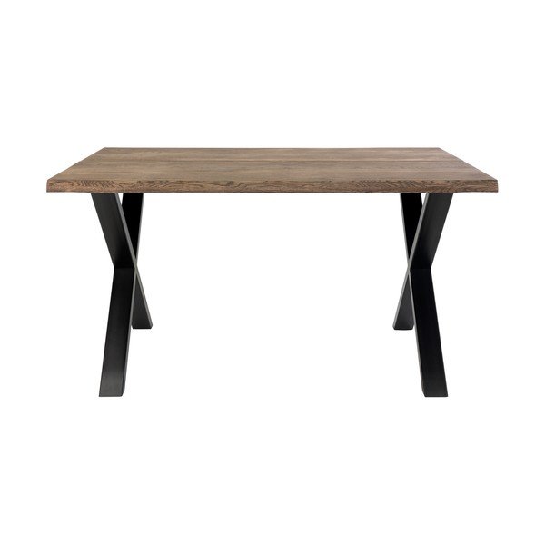 Jedilna miza z masivno hrastovo ploščo House Nordic Toulon Smoked, 140 x 95 cm-image-2