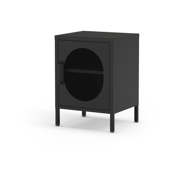 Črna kovinska nočna omarica Diora – Marckeric-image-4