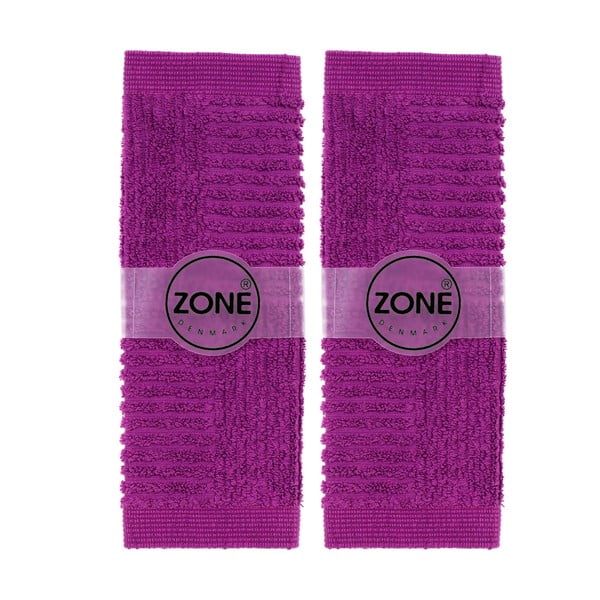 Par majhnih brisač, 2 kosa, 30x30 cm, vijolična