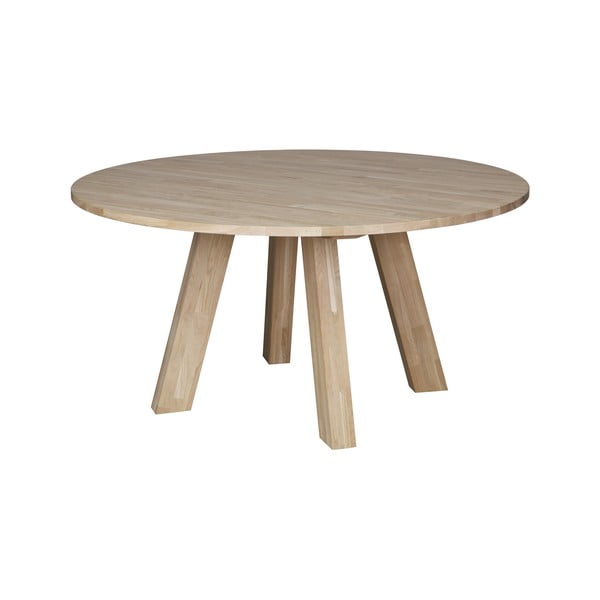 Jedilna miza iz hrastovega lesa WOOOD Rhonda, ø 150 cm