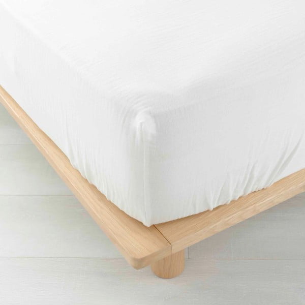 Bela napenjalna rjuha iz muslina 160x200 cm Angelia – douceur d'intérieur