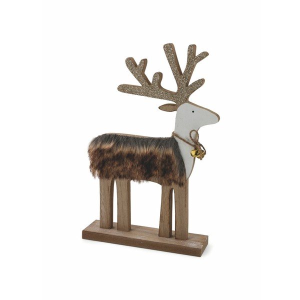 Lesena božična dekorativna figurica Villa d'Este XMAS Renna Decorativa Grande