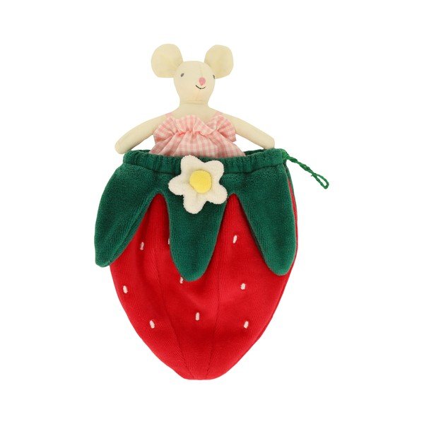 Plišasta igrača Strawberry Mouse – Meri Meri