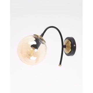 Oker rumeno-črna stenska svetilka ø 15 cm Yoyo – Squid Lighting