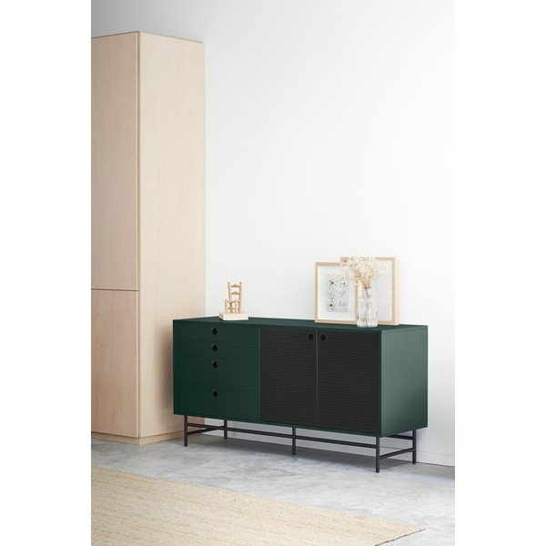 Črno-zelena komoda Teulat Punto, širina 150 cm-image-1