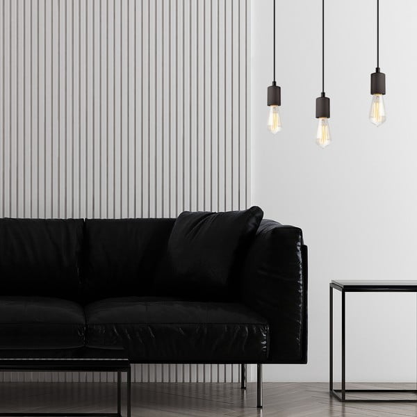 Črna viseča svetilka Leon – LAMKUR-image-3