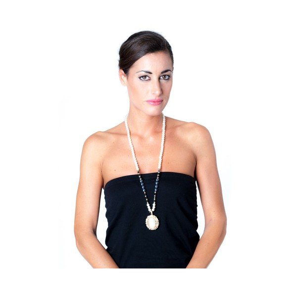 Ogrlica Luisa Vannini Pearlina Nero-image-2