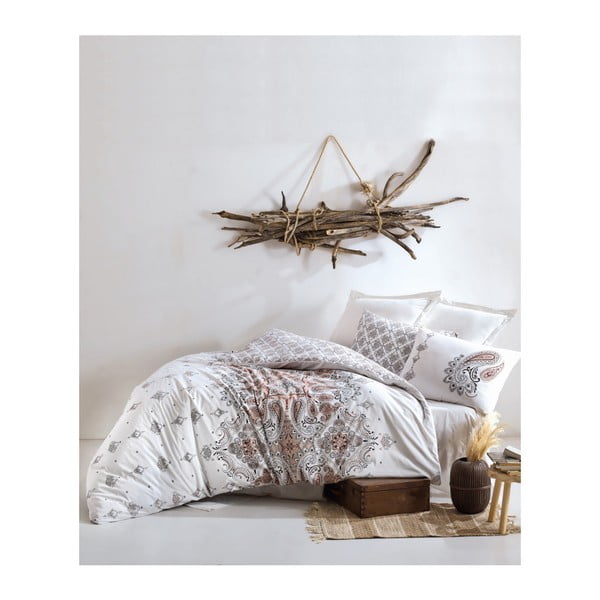 Materro Callito bombažno posteljno perilo za eno osebo z rjuho, 160 x 220 cm