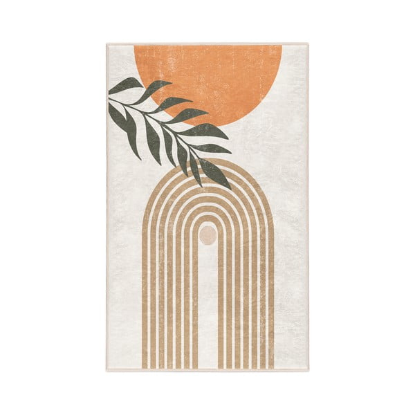 Kremno bela pralna preproga 80x150 cm Dot Arch – Mila Home