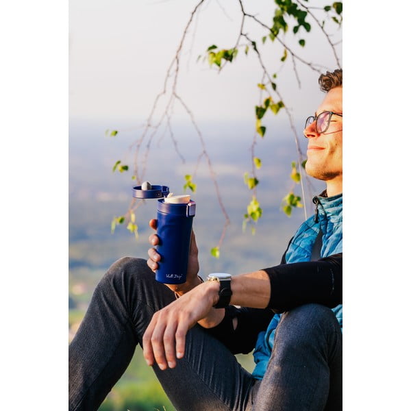 Temno modra potovalna termo skodelica Vialli Design Fuori, 400 ml-image-4