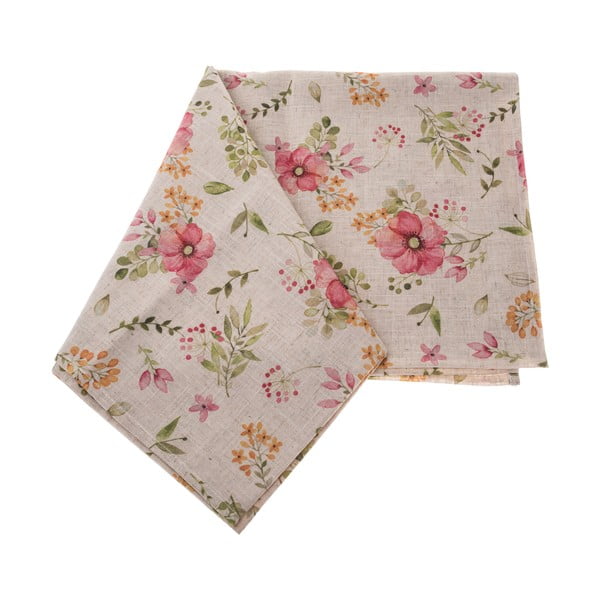 Povoščen namizni prt iz mešanice lana 140x140 cm – Dakls