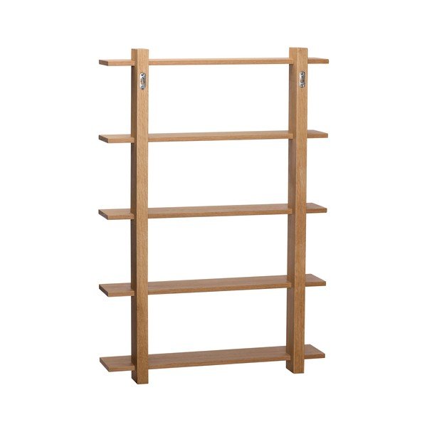 Večnivojska polica v hrastovem dekorju v naravni barvi 60 cm Simple – Hübsch-image-2