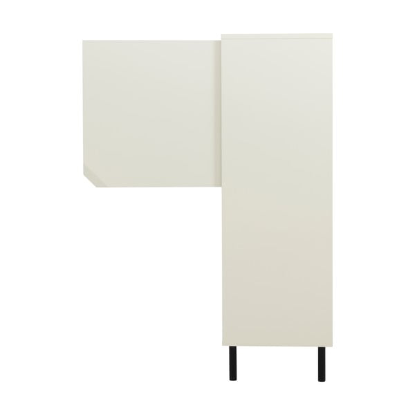 Bela knjižna omara 118x137 cm Corner - Tenzo-image-3