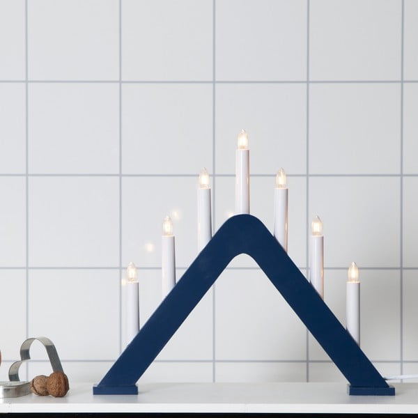 Temno modra božična svetlobna dekoracija z vtikačem Jarve – Star Trading-image-1