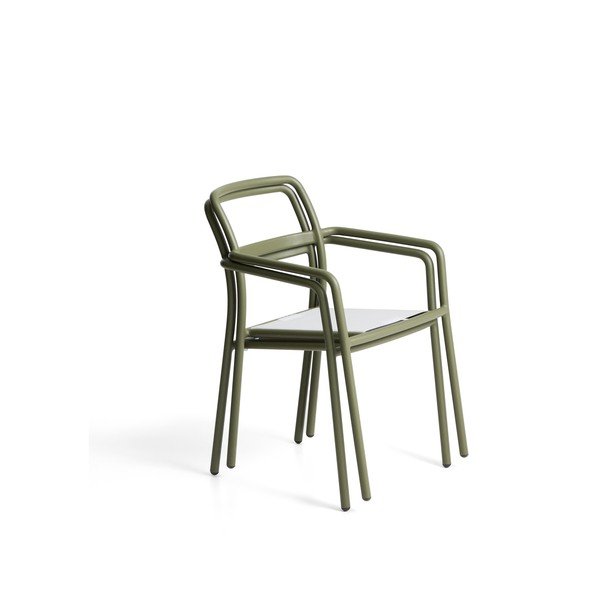 Zelen oblazinjen vrtni stol Linosa – Kave Home-image-4