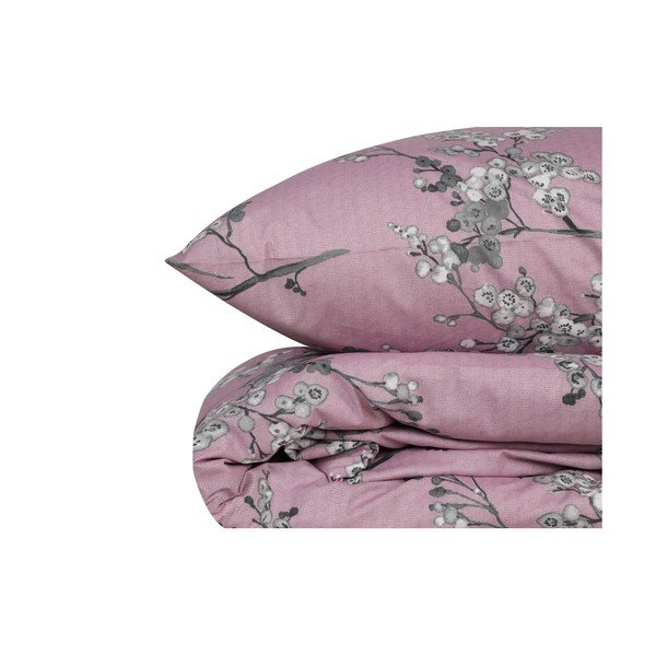 Rožnata podaljšana posteljnina za zakonsko posteljo iz renforce bombaža 240x220 cm Chicory – Mijolnir-image-3
