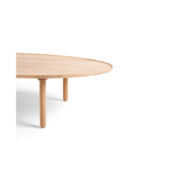 Hrastova mizica v naravni barvi 65x120 cm Mu - Gazzda-image-4