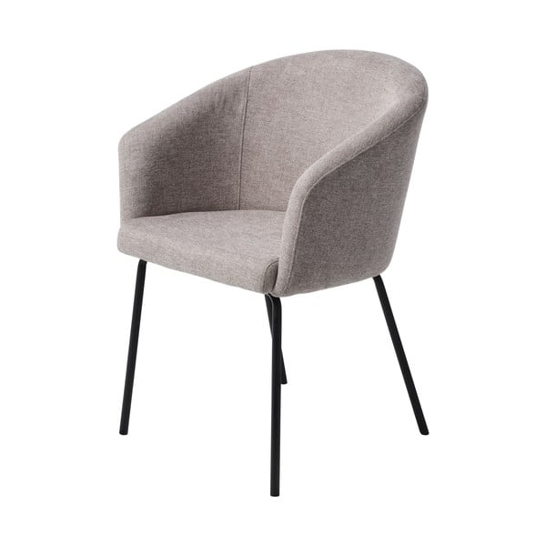 Svetlo siv oblazinjen jedilni stol z nasloni za roke Easton – Unique Furniture-image-2