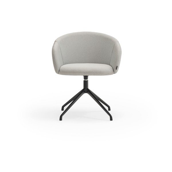 Svetlo siv oblazinjen jedilni stol z nasloni za roke Add – Teulat-image-1