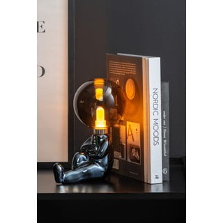 Siva LED zatemnitvena namizna svetilka s steklenim senčilom (višina 22,5 cm) Joey – Leitmotiv
