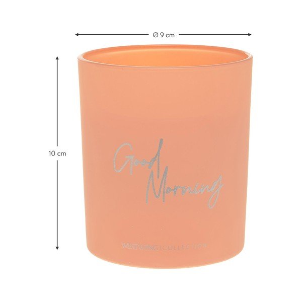 Oranžna dišeča sveča Westwing Collection Good Morning: Floral Amber, čas gorenja 30 h-image-3