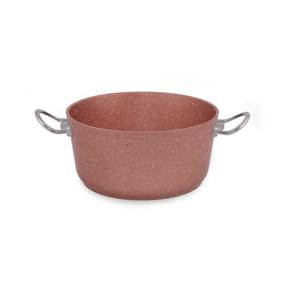 Roza aluminijast lonec s pokrovom Güral Porselen Classic, ø 24 cm-image-4