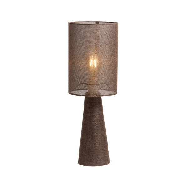 Rjava namizna svetilka s tekstilnim senčilom (višina 58 cm) Micky – Light & Living-image-4