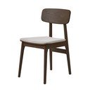 Rjav oblazinjen jedilni stol Livo – Unique Furniture