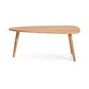 Klubska mizica iz masivne akacije v naravni barvi 60x110,5 cm Duvani – Kave Home