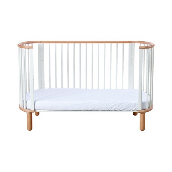 Otroška posteljica iz belega bukovega lesa Flexa Baby, 70 x 140 cm-image-3