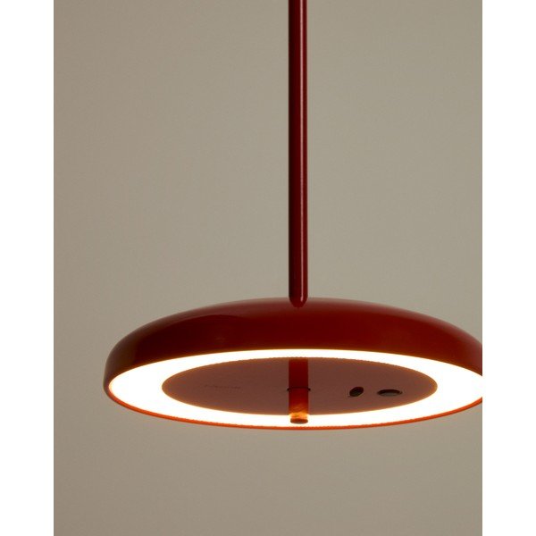 Rdeča LED zatemnitvena stropna svetilka s kovinskim senčilom ø 16 cm Porte – Kave Home-image-1