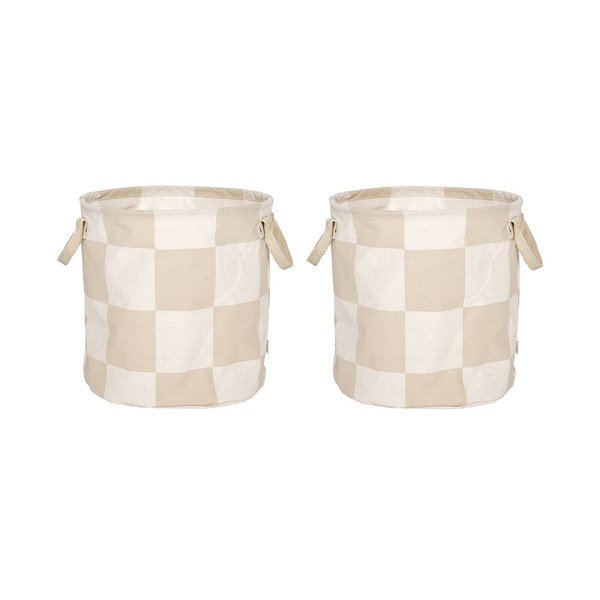 Tekstilne košare v kompletu 2 ks ø 32x32 cm Chess – OYOY Living Design