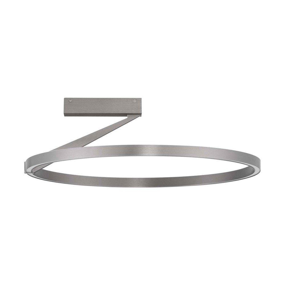 Aluminijasta LED zatemnitvena stropna svetilka v srebrni barvi Tilia