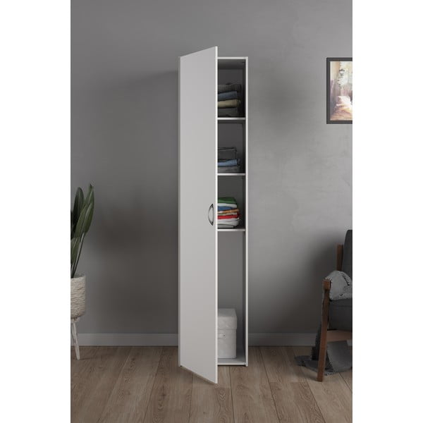 Bela garderobna omara 39x175 cm Space – Tvilum-image-1