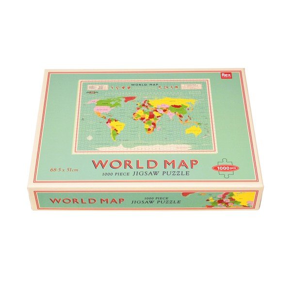 Sestavljanka (število koščkov 1000) World Map – Rex London-image-3