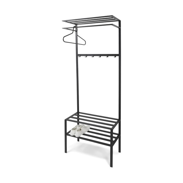 Črn kovinski set za hodnik 70x178x29 cm Ivar – Spinder Design-image-2