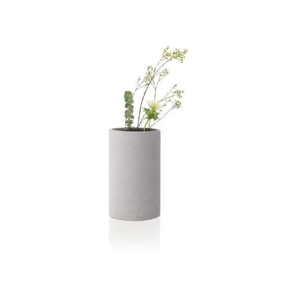 Svetlo siva vaza Blomus Bouquet, višina 20 cm